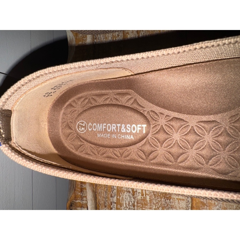 Womens Loafers Pointed Toe Knit Slip On Shoes Bow Accent Casual Comfort Size 7.5 - Picture 9 of 13